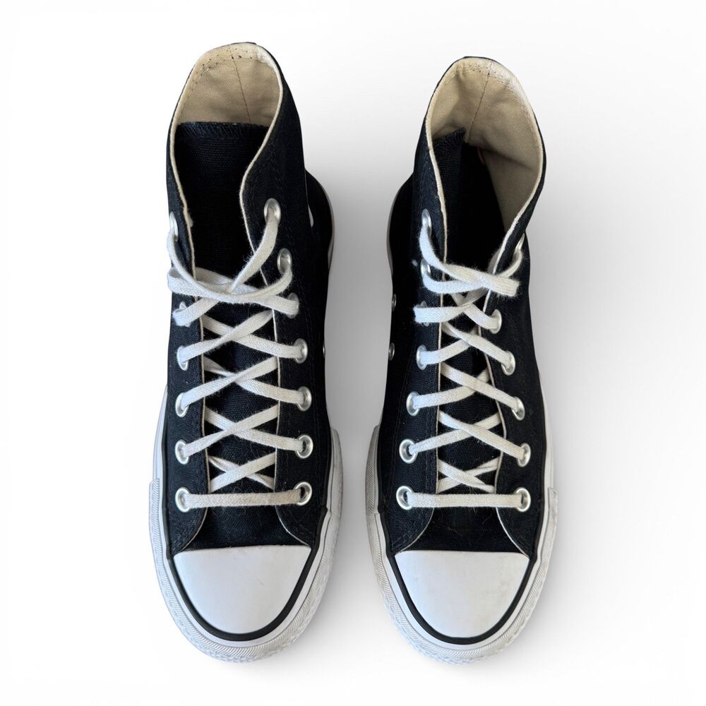 Converse Chuck Taylor All Star Platform High-Top Sneakers Women's Size 6 Black - Picture 8 of 10